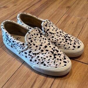 Madewell MWL Cow Dalmation Slip-On Shoes